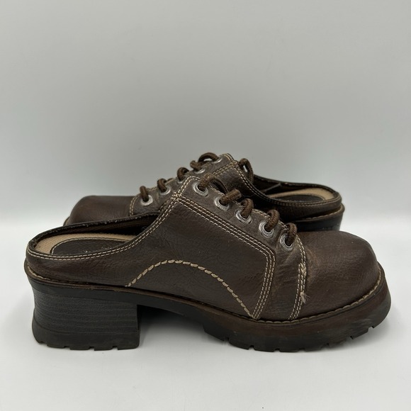 Vintage Maurice's Logger Mule Brown Clogs‎ Size 7.5 - Picture 7 of 10